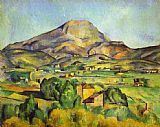 Paul Cezanne Canvas Paintings - The Mount Sainte-Victoire
